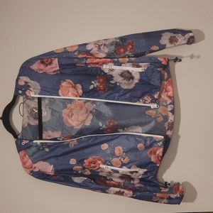 American eagle floral rain jacket
